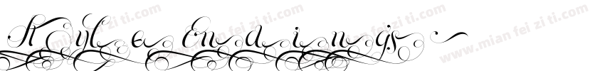 Style Endings字体转换